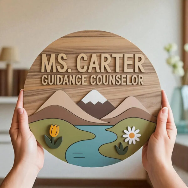 Personalized Guidance Counselor Door Sign, Office Door Decor Sign, Assistant Principal Sign Decor