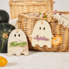 Personalized Ghost Halloween Basket Tag, Custom Wooden Name Tag with Pumkin or Spider, Boo Basket Name Tag for Kids and Trick or Treat Buckets