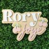 Personalized Baby Name Sign For Nursery Wall - Custom Wooden Name Decor, Wood Nameplate With Cherries, Baby Girl Shower Gift