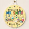 Personalized Science Teacher Sign, Custom Classroom Door Sign, Science Class Teacher Gift, School Decor For Science Teacher - Style 4