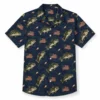 Bass Fishing Hawaiian Shirt, Patriotic American Flag, Shirt Men Women Summer Beach Button-Up - Style 1