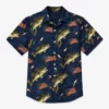 Bass Fishing Hawaiian Shirt, Patriotic American Flag, Shirt Men Women Summer Beach Button-Up - Style 6