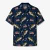 Bass Fishing Hawaiian Shirt, Patriotic American Flag, Shirt Men Women Summer Beach Button-Up - Style 7