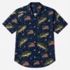 Bass Fishing Hawaiian Shirt, Patriotic American Flag, Shirt Men Women Summer Beach Button-Up - Style 8