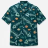 Fish Bone Hawaiian Shirt For Men And Women, Tropical Skeleton Fish Aloha Button Down Beach Vacation Shirt - Style 10