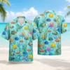 Fish Hawaiian Shirt For Men Women, Tropical Ocean Fish Print Aloha Button Down Shirt, Beach Vacation Summer Resort Cruise Casual Wear - Style 1