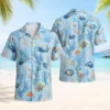 Fish Hawaiian Shirt For Men Women, Tropical Ocean Fish Print Aloha Button Down Shirt, Beach Vacation Summer Resort Cruise Casual Wear - Style 10