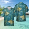 Fish Hawaiian Shirt For Men Women, Tropical Ocean Fish Print Aloha Button Down Shirt, Beach Vacation Summer Resort Cruise Casual Wear - Style 4