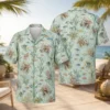 Fish Hawaiian Shirt For Men Women, Tropical Ocean Fish Print Aloha Button Down Shirt, Beach Vacation Summer Resort Cruise Casual Wear - Style 8