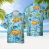 Fish Hawaiian Shirt, Pattern Fishing Hawaiian Shirt, Fishing Lover Shirt, Gift For Men Women, Fishing Hawaiian Shirt, Fisherman Hawaiian Shirt - Style 4