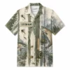 Fishing Hawaiian Shirt, Personalized American Flag Angler Shirt, Distressed Patriotic Outfit For Fishing Trip - Style 4
