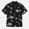 Hawaiian Shirt For Men Women, Fish Bone Tropical Aloha Shirt, Funny Beach Vacation Button Down Shirt - Style 1