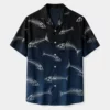 Hawaiian Shirt For Men Women, Fish Bone Tropical Aloha Shirt, Funny Beach Vacation Button Down Shirt - Style 2