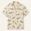 Hawaiian Shirt For Men Women, Fish Bone Tropical Aloha Shirt, Funny Beach Vacation Button Down Shirt - Style 4