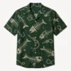 Hawaiian Shirt For Men Women, Fish Bone Tropical Aloha Shirt, Funny Beach Vacation Button Down Shirt - Style 8