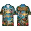 Personalized Alien Beach Vacation Hawaiian Shirt For Men And Women, Short Sleeve Funny Extraterrestrial Island Print, Custom Name Summer Button Down