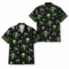 Personalized Alien Ufo Outer Space Hawaiian Shirt For Men And Women, Short Sleeve Funny Sci-Fi Galaxy Night Print, Custom Name Button Down - Style 9