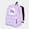 Personalized Back To School Backpack With Name For Kids, Custom Flower Girls Bookbag, Bag For Elementary Girls