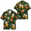 Personalized Beer Mug Tropical Summer Beach Aloha Hawaiian Shirt For Men And Women, Short Sleeve Party Drinking Vacation, Custom Name Button Down - Style 10