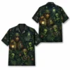 Personalized Bigfoot Alien Tropical Forest Hawaiian Shirt For Men And Women, Short Sleeve Funny Sci-Fi Nature, Custom Name Summer Button Down - Style 5