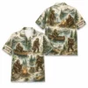 Personalized Bigfoot Camping Hawaiian Shirt For Men And Women, Short Sleeve Funny Sasquatch Forest Adventure, Custom Name Summer Button Down - Style 3