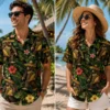Personalized Bigfoot Fiesta Hawaiian Shirt For Men And Women, Short Sleeve Funny Mexican Jungle Adventure Print, Custom Name Summer Button Down - View 1