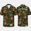 Personalized Bigfoot Fiesta Hawaiian Shirt For Men And Women, Short Sleeve Funny Mexican Jungle Adventure Print, Custom Name Summer Button Down