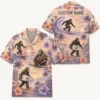 Personalized Bigfoot Summer Beach Aloha Hawaiian Shirt For Men And Women, Short Sleeve Funny Sasquatch Tropical Island Vacation, Custom Name Button Down - Style 9