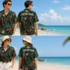 Personalized Bigfoot Tiki Tropical Hawaiian Shirt For Men And Women, Short Sleeve Funny Legend Island Vacation Print, Custom Name Summer Button Down - View 1