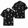 Personalized Bigfoot Ufo Space Hawaiian Shirt For Men And Women, Short Sleeve Funny Sasquatch Galaxy Sci-Fi, Custom Name Summer Button Down - Style 3