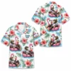 Personalized Chimp Monkey Summer Beach Aloha Hawaiian Shirt For Men And Women, Short Sleeve Funny Tropical Vacation, Custom Name Button Down - Style 1
