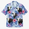 Personalized Cow Summer Beach Aloha Hawaiian Shirt For Men And Women, Short Sleeve Cute Farm Animal Tropical Island Vacation, Custom Name Button Down - Style 1