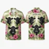 Personalized Cow Tropical Hawaiian Shirt For Men And Women, Short Sleeve Cute Farm Animal Island Vacation, Custom Name Summer Button Down - Style 6