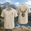Personalized Deer Hunting Hawaiian Shirt For Men And Women, Short Sleeve Artistic Wildlife, Custom Name Summer Button Down - Style 2