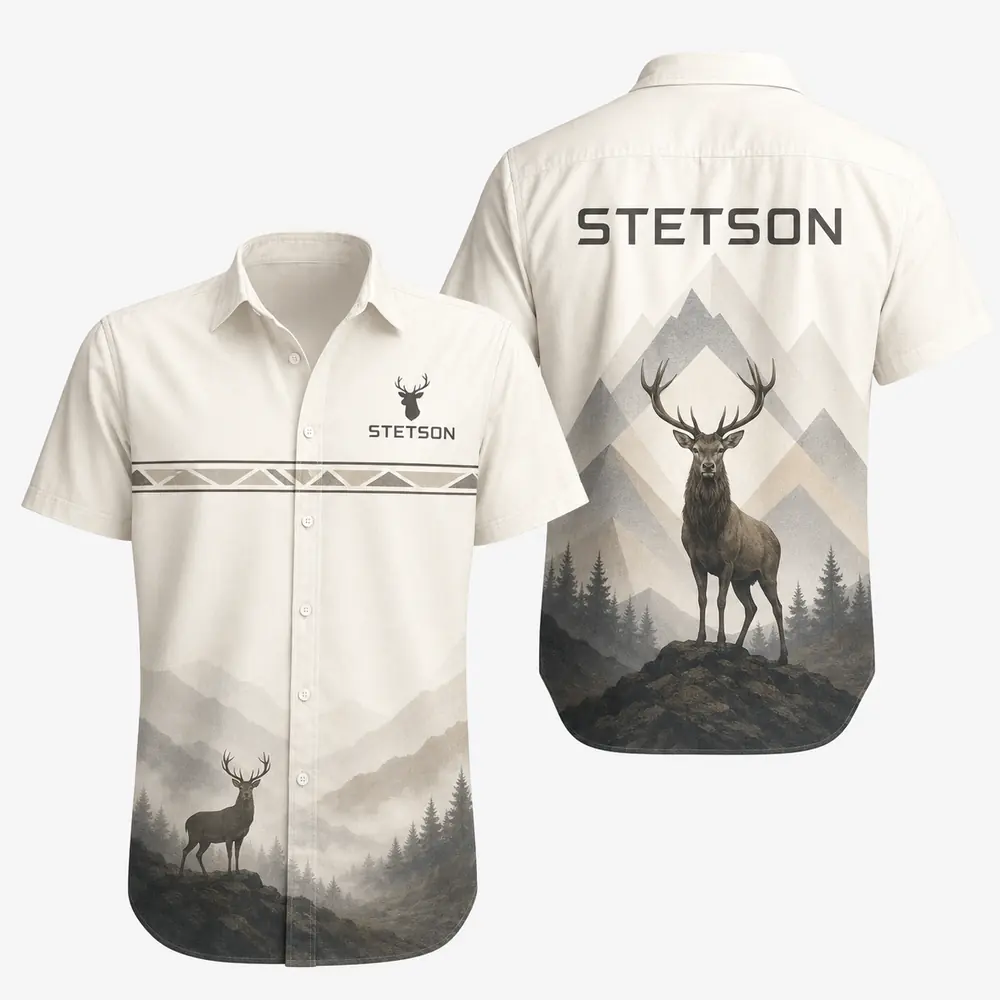 Personalized Deer Hunting Hawaiian Shirt For Men And Women, Short Sleeve Artistic Wildlife, Custom Name Summer Button Down - Style 4