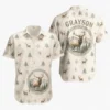 Personalized Deer Hunting Hawaiian Shirt For Men And Women, Short Sleeve Mountain Wildlife Print, Custom Name Summer Button Down - Style 4