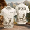 Personalized Deer Hunting Hawaiian Shirt For Men And Women, Short Sleeve Nature Landscape Print, Custom Name Summer Button Down - Style 10