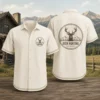 Personalized Deer Hunting Hawaiian Shirt For Men And Women, Short Sleeve Rustic Wilderness Print, Custom Name Summer Button Down - Style 10