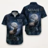 Personalized Deer Hunting Hawaiian Shirt For Men And Women, Short Sleeve Scenic Nature Print, Custom Name Summer Button Down - Style 4