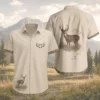 Personalized Deer Hunting Hawaiian Shirt For Men And Women, Short Sleeve Vintage Forest Print, Custom Name Summer Button Down - Style 1