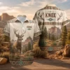 Personalized Deer Hunting Hawaiian Shirt, Unisex Short Sleeve Rustic Wildlife Design, Custom Name Summer Button Down - Style 3