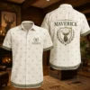 Personalized Deer Hunting Hawaiian Shirt, Unisex Short Sleeve Rustic Wildlife Design, Custom Name Summer Button Down - Style 9