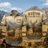 Personalized Deer Hunting Hawaiian Shirt, Unisex Short Sleeve Wildlife Forest Print, Custom Name Summer Button Down - Style 8