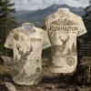 Personalized Deer Hunting Hawaiian Shirt, Unisex Short Sleeve Wildlife Forest Print, Custom Name Summer Button Down - Style 9