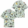 Personalized Dinosaur Summer Beach Aloha Hawaiian Shirt For Men And Women, Short Sleeve Funny Prehistoric Animal Island Vacation, Custom Name Button Down - Style 1
