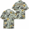 Personalized Dinosaur Summer Beach Aloha Hawaiian Shirt For Men And Women, Short Sleeve Funny Prehistoric Animal Island Vacation, Custom Name Button Down - Style 9