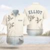 Personalized Duck Hunting Hawaiian Shirt For Men And Women, Short Sleeve Calm Wildlife Print, Custom Name Summer Button Down - Style 5