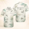 Personalized Duck Hunting Hawaiian Shirt For Men And Women, Short Sleeve Marshland Wildlife Print, Custom Name Summer Button Down - Style 3