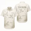 Personalized Duck Hunting Hawaiian Shirt For Men And Women, Short Sleeve Marshland Wildlife Print, Custom Name Summer Button Down - Style 9