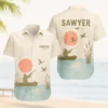 Personalized Duck Hunting Hawaiian Shirt For Men And Women, Short Sleeve Serene Wildlife Print, Custom Name Summer Button Down - Style 2